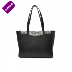 Pierre Loues® Γυναικεία Τσάντα Shopper χειρός 12,0LT 615-40 Μαύρη