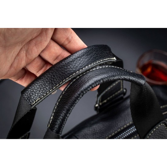 Bull Captain® Δερμάτινος χαρτοφύλακας 19,0LT GWB-047 Μαύρος
