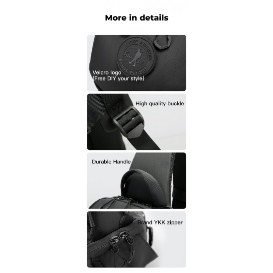 Bange® Τσαντάκι ώμου χιαστί στήθους 12,0LT FW228 Μαύρο