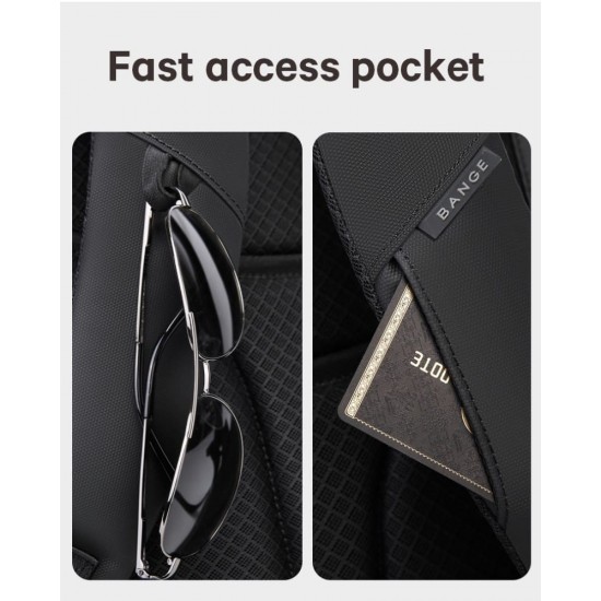 Bange® Σακίδιο πλάτης 24LT Laptop 15,6” 2517 Mαύρο