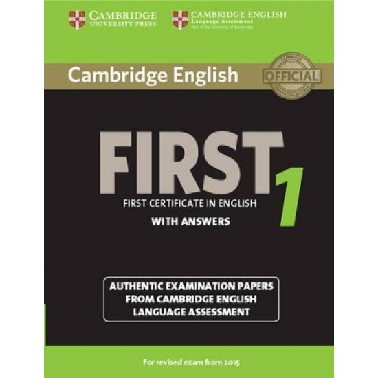 CAMBRIDGE ENGLISH FIRST 1 SB W/A (FOR REVISED EXAM FROM 2015)