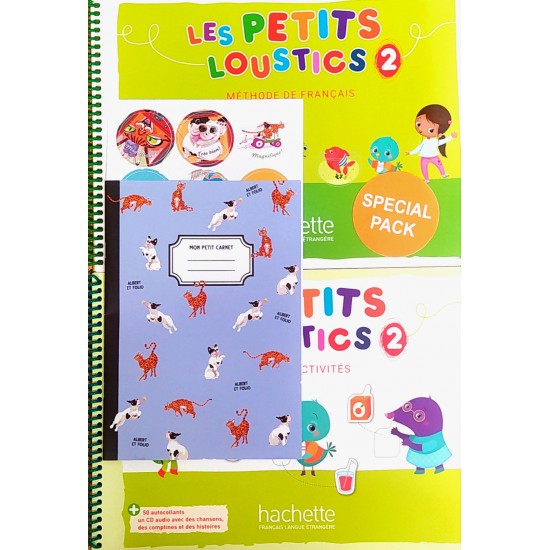 LES PETITS LOUSTICS 2 SUPER PACK (LIVRE + CAHIER + CADEAU SURPRISE)