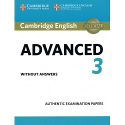 CAMBRIDGE ENGLISH ADVANCED 3 SB WO/A