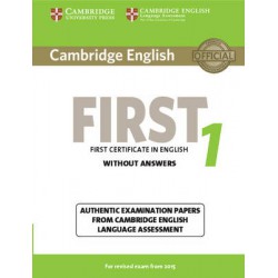 CAMBRIDGE ENGLISH FIRST 1 SB WO/A (FOR REVISED EXAM FROM 2015)