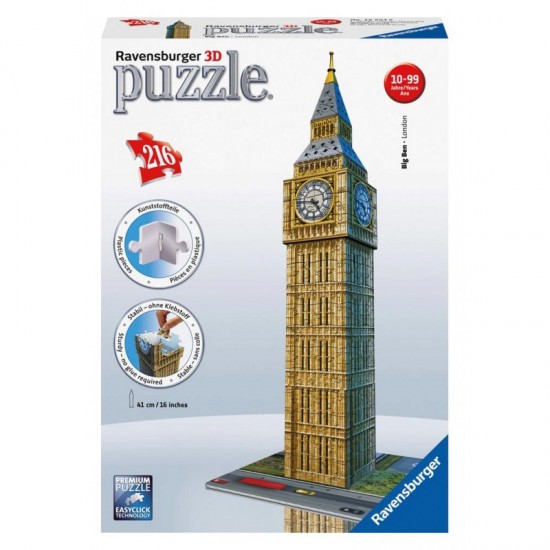 3D PUZZLE ΔΙΑΣΗΜΑ ΚΤΙΡΙΑ: ΜΠΙΓΚ ΜΠΕΝ (216 TEM) - 12554