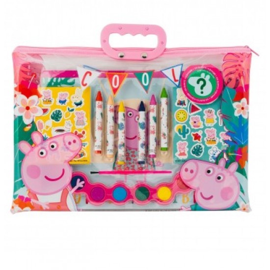ΣΕΤ ΖΩΓΡΑΦΙΚΗΣ ΔΙΑΦΑΝΗ ΤΣΑΝΤΑ PEPPA PIG