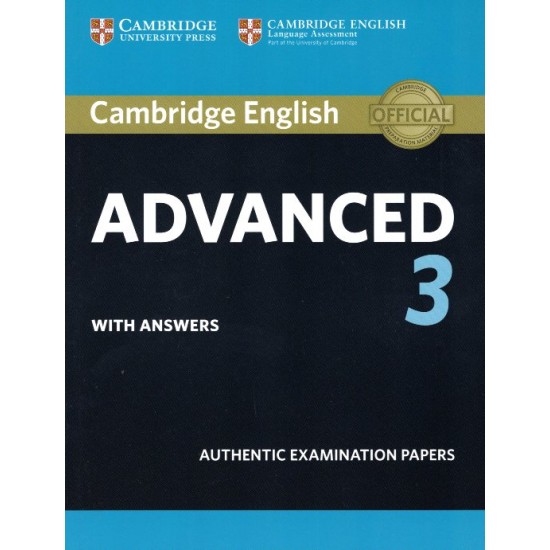 CAMBRIDGE ENGLISH ADVANCED 3 SB W/A