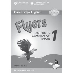 CAMBRIDGE YOUNG LEARNERS ENGLISH TESTS FLYERS 1 ANSWER BOOK (FOR REVISED EXAM FROM 2018) N/E