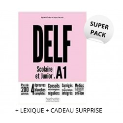 DELF SCOLAIRE & JUNIOR A1 SUPER PACK (+ LEXIQUE + CADEAU SURPRISE) NOUVEAU FORMAT