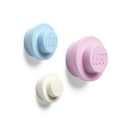 LEGO® ΣΕΤ ΚΡΕΜΑΣΤΡΕΣ ΤΟΙΧΟΥ (3 ΤΜΧ - ΓΑΛΑΖΙΟ-ΡΟΖ-ΑΣΠΡΟ) - 40161736