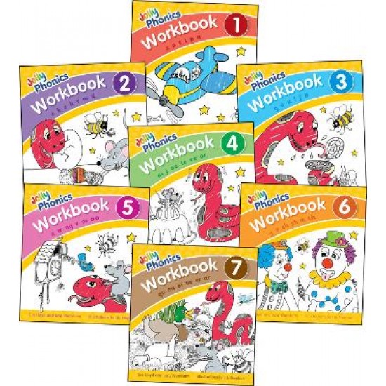 JOLLY PHONICS WORKBOOKS 1-7 : IN PRECURSIVE LETTERS (BRITISH ENGLISH EDITION)