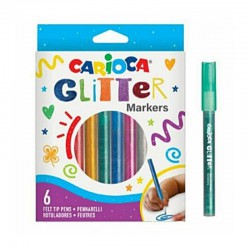 CARIOCA ΜΑΡΚΑΔΟΡΟΙ GLITTER (6ΧΡ)