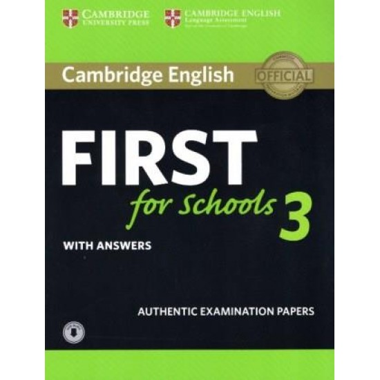 CAMBRIDGE ENGLISH FIRST FOR SCHOOLS 3 SELF STUDY PACK (+ DOWNLOADABLE AUDIO) W/A