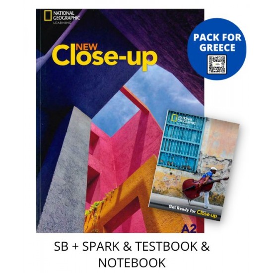 NEW CLOSE-UP A2 PACK FOR GREECE (SB + SPARK & TESTBOOK & NOTEBOOK)