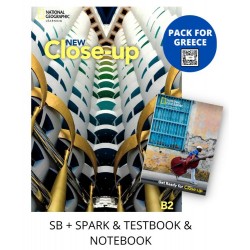 NEW CLOSE-UP B2 PACK FOR GREECE (SB + SPARK & TESTBOOK & NOTEBOOK)