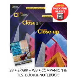 NEW CLOSE-UP A2 SUPER PACK FOR GREECE (SB + SPARK + WB + COMPANION & TESTBOOK & NOTEBOOK)