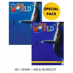 OUR WORLD 2 SPECIAL PACK FOR GREECE (SB + SPARK + WB & WORDLIST) BRIT. ED 2ND ED