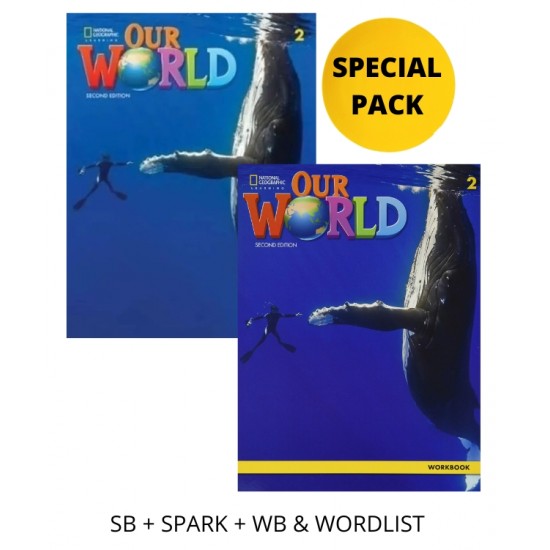 OUR WORLD 2 SPECIAL PACK FOR GREECE (SB + SPARK + WB & WORDLIST) BRIT. ED 2ND ED