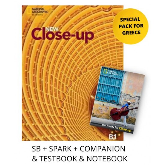 NEW CLOSE-UP B1 SPECIAL PACK FOR GREECE (SB + SPARK + COMPANION & TESTBOOK & NOTEBOOK)