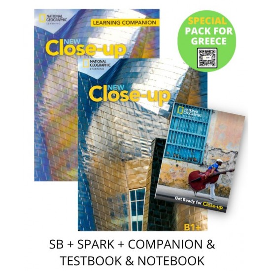 NEW CLOSE-UP B1+ SPECIAL PACK FOR GREECE (SB + SPARK + COMPANION & TESTBOOK & NOTEBOOK)