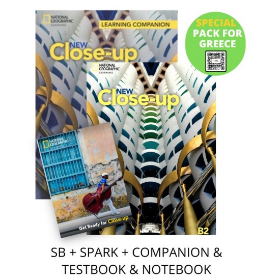NEW CLOSE-UP B2 SPECIAL PACK FOR GREECE (SB + SPARK + COMPANION & TESTBOOK & NOTEBOOK)