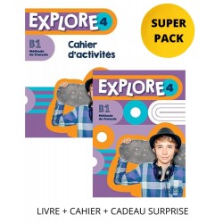 EXPLORE 4 SUPER PACK (LIVRE + CAHIER + CADEAU SURPRISE)