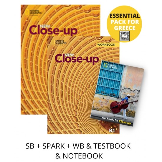 NEW CLOSE-UP B1 ESSENTIAL PACK FOR GREECE (SB + SPARK + WB & TESTBOOK & NOTEBOOK)