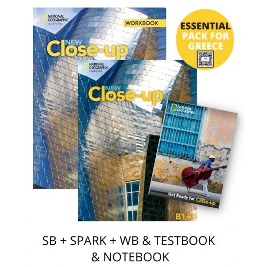 NEW CLOSE-UP B1+ ESSENTIAL PACK FOR GREECE (SB + SPARK + WB & TESTBOOK & NOTEBOOK)