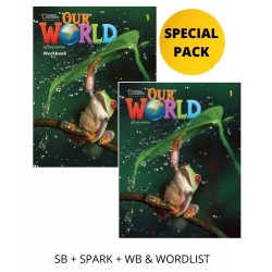 OUR WORLD 1 SPECIAL PACK FOR GREECE (SB + SPARK + WB & WORDLIST) BRIT. ED 2ND ED