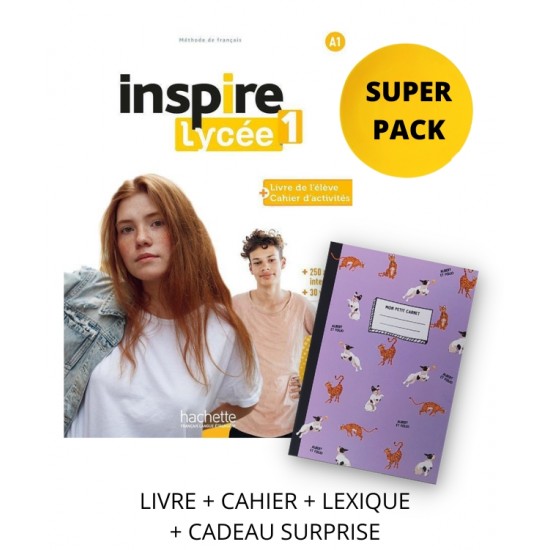 INSPIRE LYCÉE 1 SUPER PACK (LIVRE + CAHIER + LEXIQUE + CADEAU SURPRISE)
