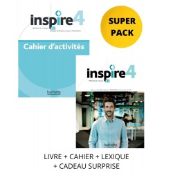 INSPIRE 4 SUPER PACK (LIVRE + CAHIER + LEXIQUE + CADEAU SURPRISE)