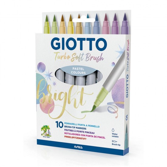 GIOTTO TURBO SOFT BRUSH PASTEL 10 ΧΡΩΜΑΤΩΝ