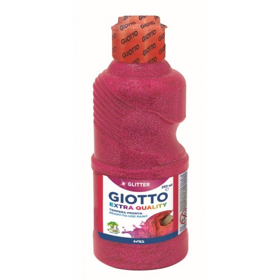 GIOTTO ΤΕΜΠΕΡΑ GLITTER MAGENTA 250ML