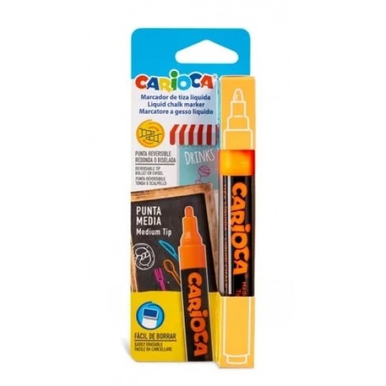 CARIOCA ΜΑΡΚΑΔΟΡΟΣ ΥΓΡΗΣ ΚΙΜΩΛΙΑΣ ΠΟΡΤΟΚΑΛΙ (1 ΤΕΜ)