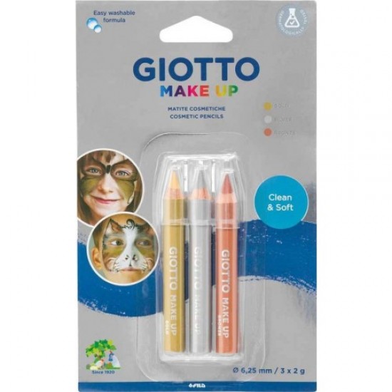 GIOTTO 3 ΜΟΛΥΒΙΑ ΠΡΟΣΩΠΟΥ GIO MAKEUP METALLIC