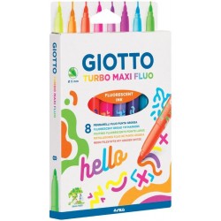 GIOTTO TURBO MAXI NEON ΜΑΡΚΑΔΟΡΟΙ (8 ΤΕΜ)