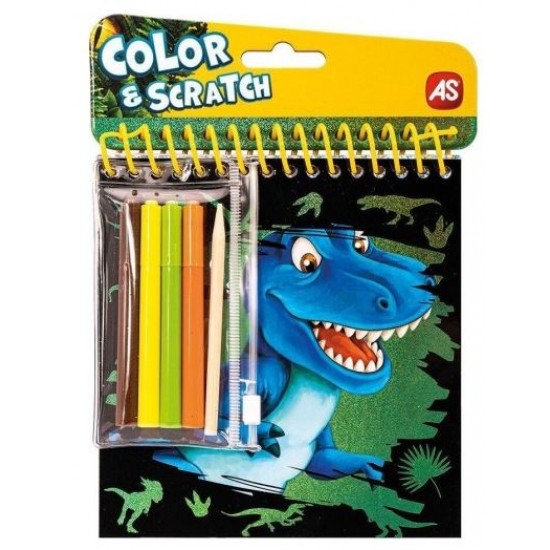 ΣΕΤ ΖΩΓΡΑΦΙΚΗΣ POCKET ΔΕΙΝΟΣΑΥΡΟΙ COLOR & SCRATCH