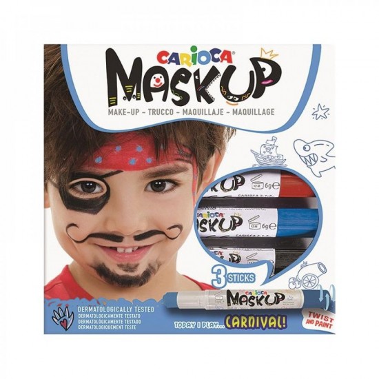 CARIOCA ΜΑΡΚΑΔΟΡΟΙ ΠΡΟΣΩΠΟΥ MASK UP CARNIVAL (3 TEM)