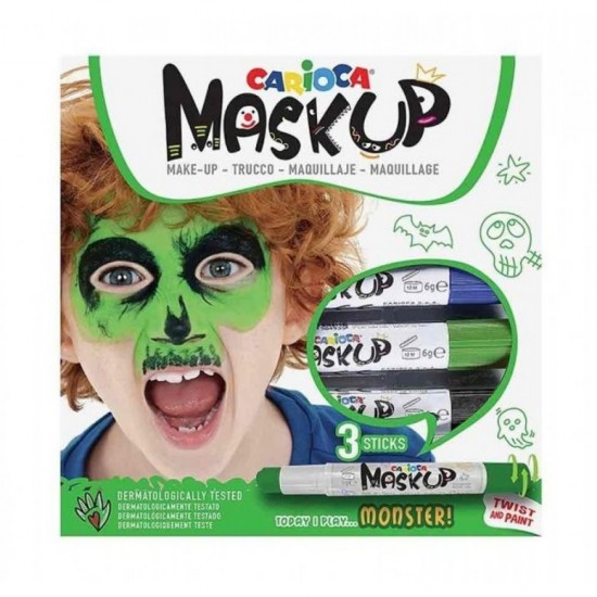 CARIOCA ΜΑΡΚΑΔΟΡΟΙ ΠΡΟΣΩΠΟΥ MASK UP MONSTERS (3 TEM)