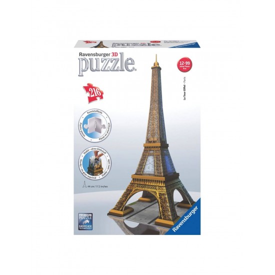 3D PUZZLE ΔΙΑΣΗΜΑ ΚΤΙΡΙΑ: O ΠΥΡΓΟΣ ΤΟΥ ΑΙΦΕΛ (216 TEM) - 12556