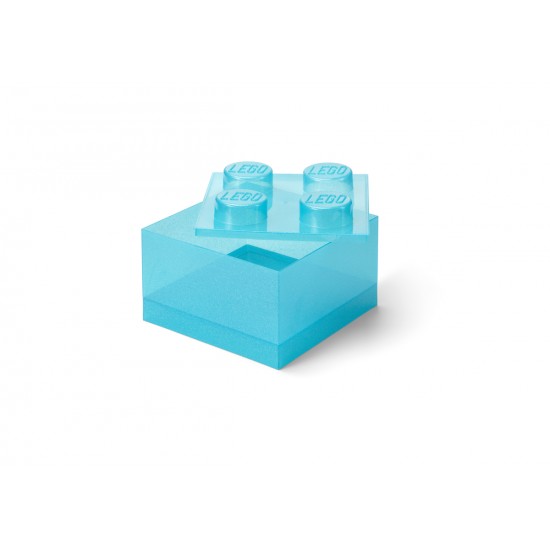 LEGO® ΚΟΥΤΙ ΑΠΟΘΗΚΕΥΣΗΣ ΤΕΤΡΑΓΩΝΟ ΜΕΓΑΛΟ ΓΑΛΑΖΙΟ ΜΕ GLITTER - 40090802