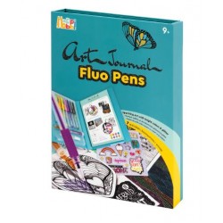 HAPPIHOBBI ART JOURNAL ΗΜΕΡΟΛΟΓΙΟ ΜΕ FLUO ΣΤΥΛΟ