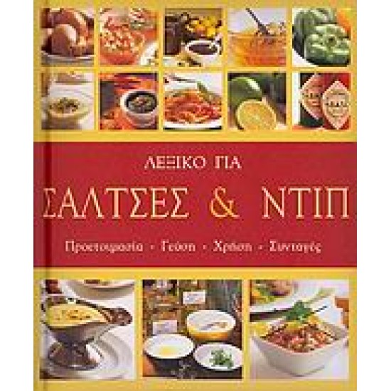 ΛΕΞΙΚΟ ΓΙΑ ΣΑΛΤΣΕΣ ΚΑΙ ΝΤΙΠ ΠΡΟΕΤΟΙΜΑΣΙΑ, ΓΕΥΣΗ, ΧΡΗΣΗ, ΣΥΝΤΑΓΕΣ
