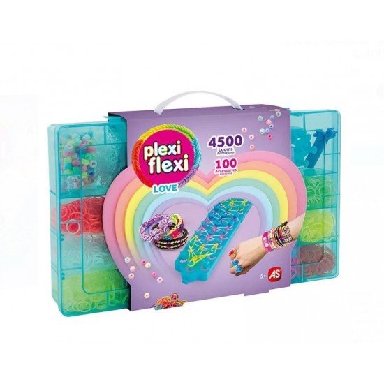 PLEXI FLEXI LOVE ΜΕΓΑΛΗ ΘΗΚΗ ΜΕ 4500 ΛΑΣΤΙΧΑΚΙΑ & 100 ΑΞΕΣΟΥΑΡ