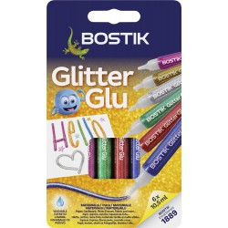 GLITTER GLU 6X10,5ML (6 ΧΡΩΜΑΤΑ - 6 ΤΜΧ)