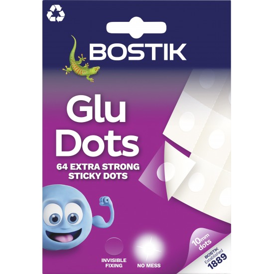 ΑΥΤΟΚΟΛΛΗΤΑ ΔΙΠΛΗΣ ΟΨΗΣ GLU DOTS EXTRA STRONG (12 ΤΜΧ)