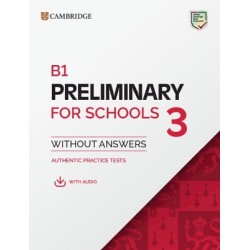 CAMBRIDGE ENGLISH PRELIMINARY FOR SCHOOLS 3 SB (+ DIGITAL PACK)