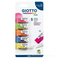 GIOTTO FLUO ERASER MINIGOMMA ΣΕΤ ΓΟΜΜΑ 5 ΤΕΜ ΣΕ BLISTER