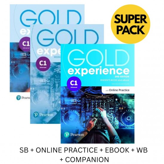 GOLD EXPERIENCE C1 SUPER PACK (SB + ONLINE PRACTICE + EBOOK + WB + COMPANION) 2ND ED