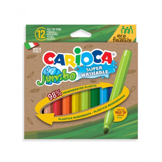 CARIOCA ECO FAMILY ΜΑΡΚΑΔΟΡΟΙ JUMBO (12 ΧΡ)